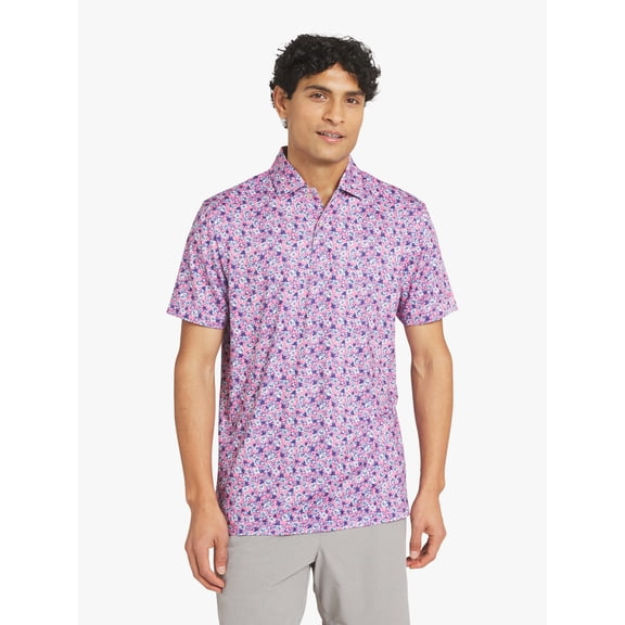 Chaps Men's and Big Men's Short Sleeve Performance Polo Shirt, Sizes S-3XL