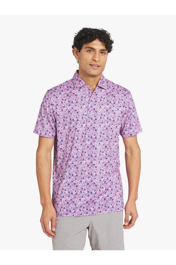 Men's and Big Men's Short Sleeve Performance Polo Shirt, Sizes S-3XL