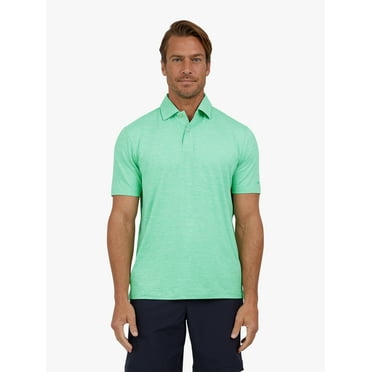Chaps Men's and Big Men's Short Sleeve Performance Solid Polo Shirt, Sizes S-3XL