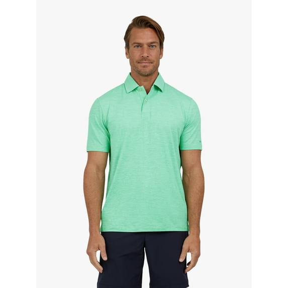 Chaps Men's and Big Men's Short Sleeve Performance Solid Polo Shirt, Sizes S-3XL