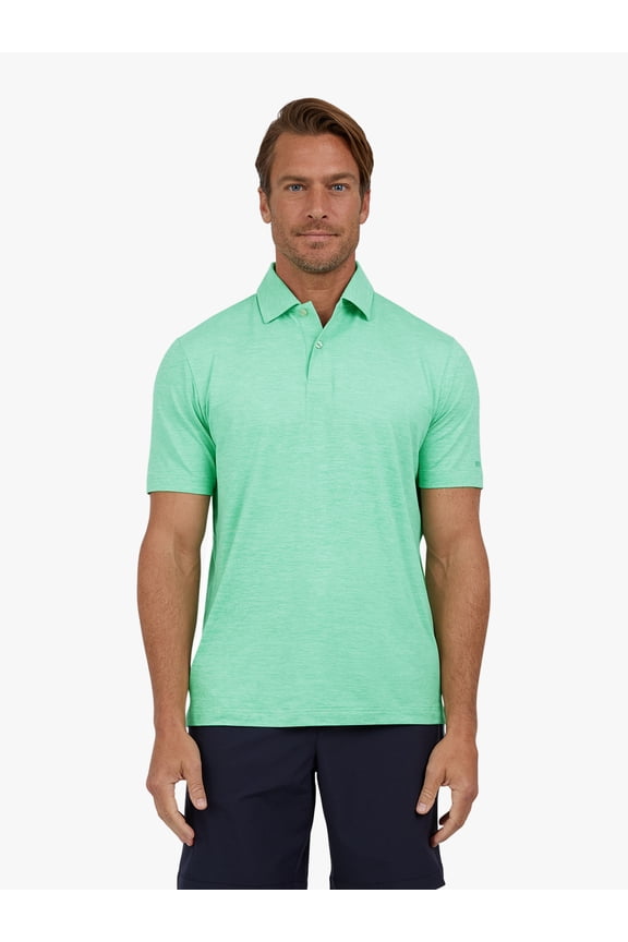 Men's and Big Men's Short Sleeve Performance Solid Polo Shirt, Sizes S-3XL