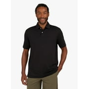 Chaps Men's and Big Men's Short Sleeve Performance Solid Polo Shirt, Sizes S-3XL