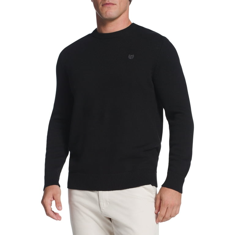 Chaps Mens Classic Fit Cotton Solid Crewneck Sweater Walmart