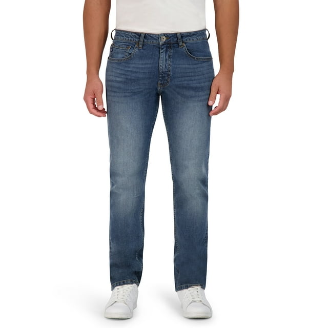 Chaps Mens Comfort Stretch Regular Fit Denim Jeans - Walmart.com