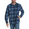 thumbnail image 1 of Chaps Mens Long Sleeve Microfleece Plaid Shirt, 1 of 1