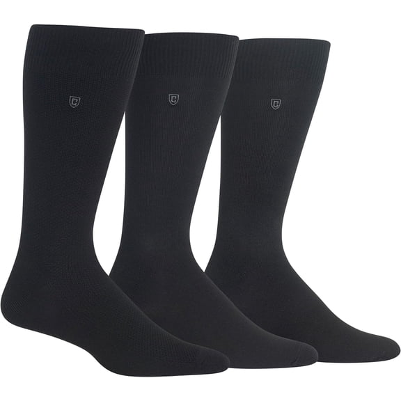 Chaps Mens Super Soft Birdseye Crew Socks 3-Pair