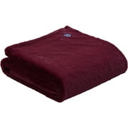 Chaps Plush Bed Blanket with Faux Fur Reverse - Twin 60 X 90, Red
