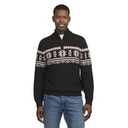Chaps Men's & Big Men's Twist Mockneck Quarter Zip Pull Over Sweater, Sizes S - 2XL