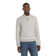 Chaps Men's & Big Men's Twist Mockneck Quarter Zip Pull Over Sweater, Sizes S - 2XL