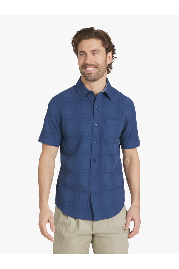 Men's Short Sleeve Woven Shirt, Sizes S-2XL