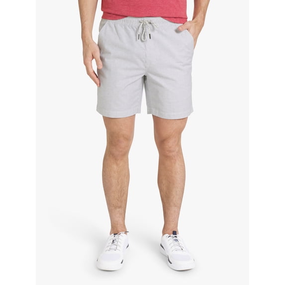 Chaps Men's Stretch Oxford Pullon Short, Sizes S-2XL, 7" Inseam