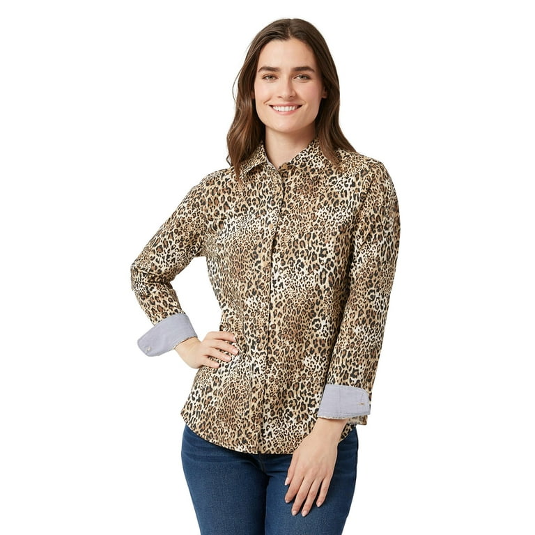 chaps womens button down shirts