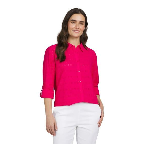 Chaps Women's Shirt - Classic Fit Button Down Long Sleeve Shirt (XS-XXL)