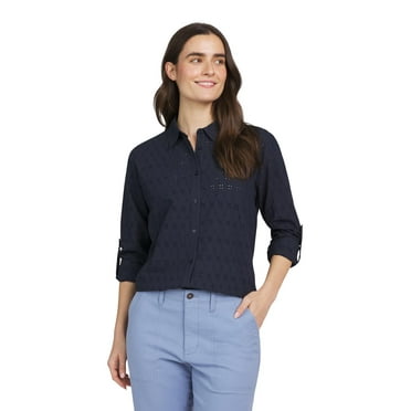 Chaps Women's Shirt - Classic Fit Button Down Long Sleeve Shirt (XS-XXL)