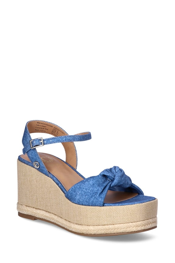 Women’s Taaryn Knot Wedge High Heel Sandals, Sizes 6-11