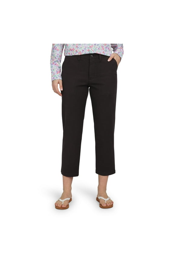 Women's Utility Pants - Comfort Stretch Flat Front Chinos - Khaki Tech Pants for Women