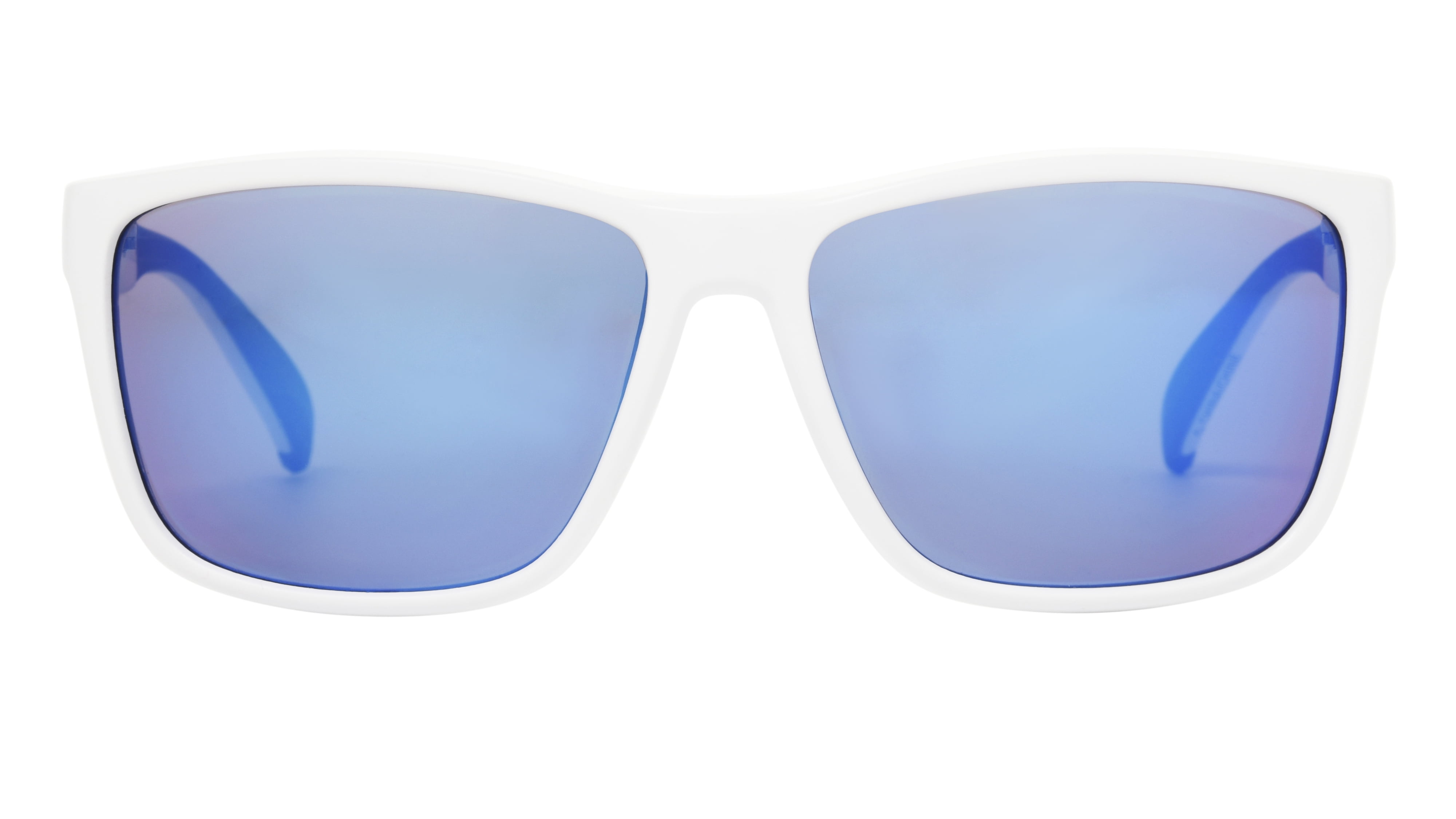 New white fashion unisex sunglasses Wraparound White Non-Polarized Golf Sport Sunglasses, Blue  main image 2