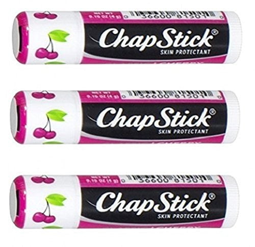 Chapstick Classic Lip Balm SPF 4, Cherry, 12 Count
