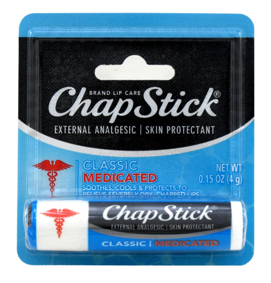 Chapstick Classic Medicated 0.15 Ounce (Pack of 12)