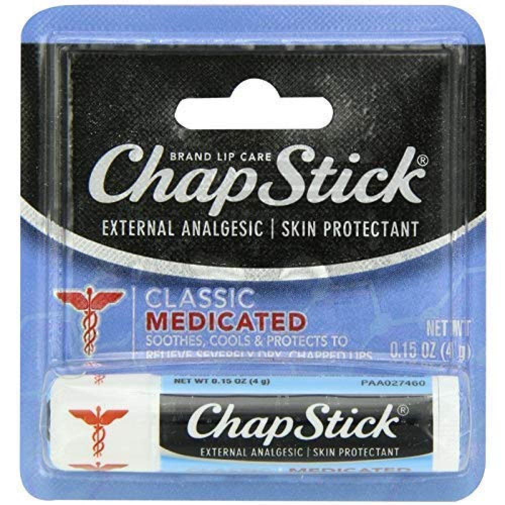 Chapstick Classic Medicated Lip Balm, 0.15 Ounce (Pack of 12)