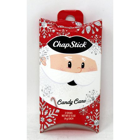 Chapstick Holiday Edition Santa Klaus Candy Cane Lip Balm 2 Pack