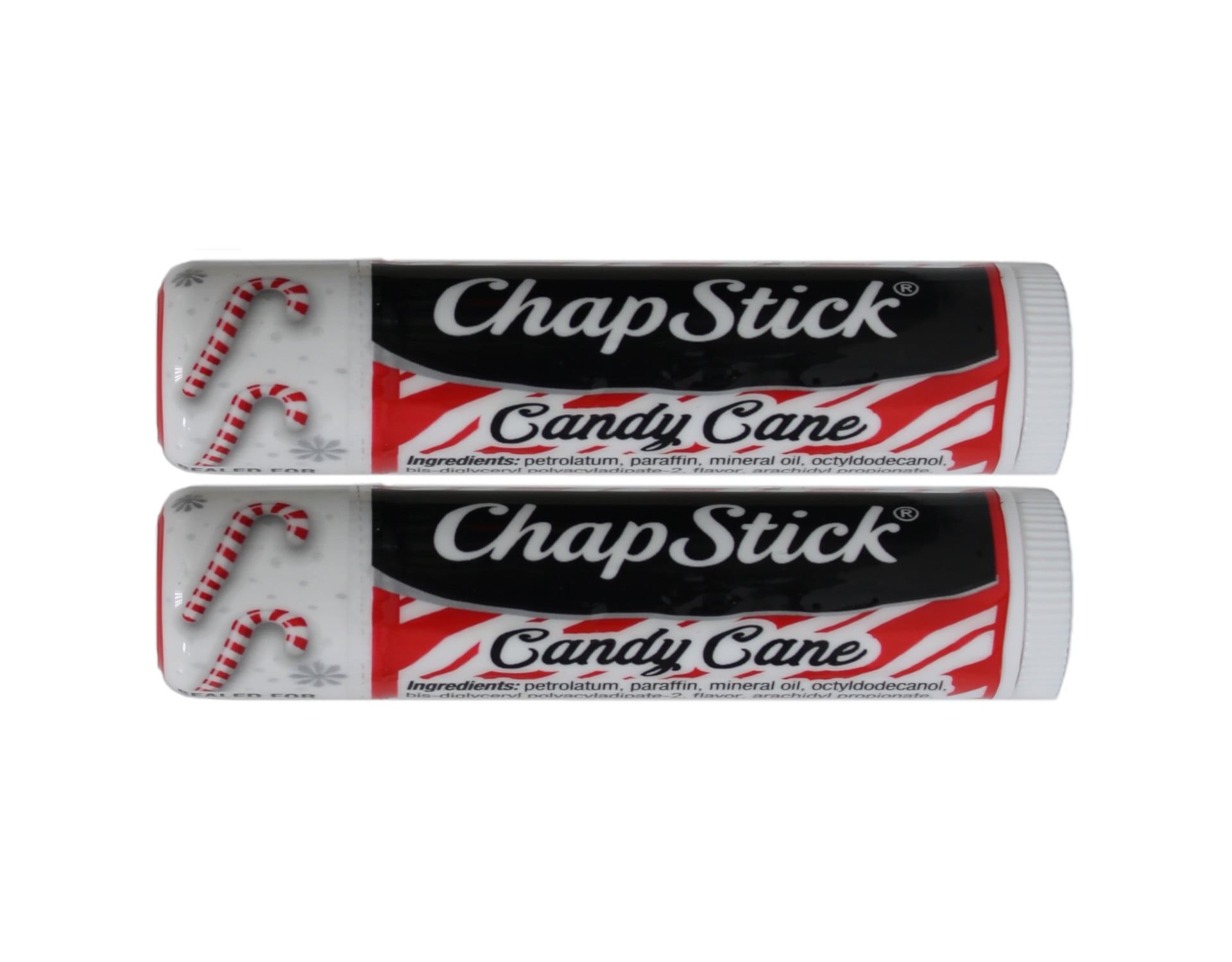 Chapstick Limited Edition Candy Cane Flavor Lip Balm 0.15 Ounce (4 Grams) Pack of 2