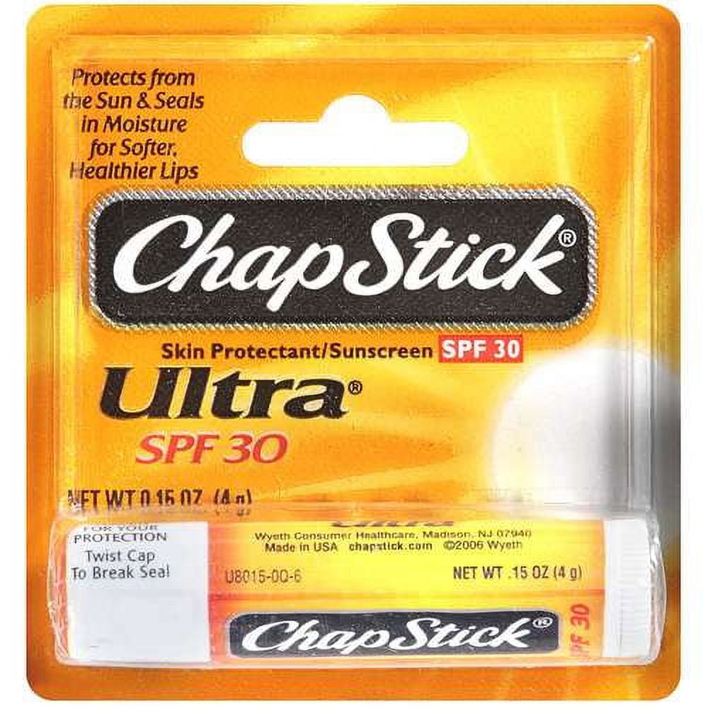 Chapstick Skin Protectant/Sunscreen Spf30/Ultra Chapstick, .15 Oz