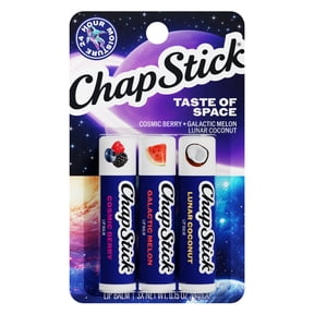 ChapStick Taste of Space Flavored Lip Balm Sticks, Variety Pack, Prevent Chapping, 24 Hour Moisturizing Lip Balm, 3-Pack, 0.15 oz Each