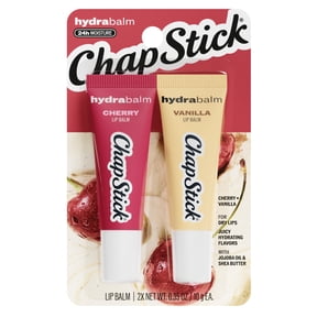 ChapStick HydraBalm Flavored Lip Balm Tubes, Cherry & Vanilla, 2-Count Pack, 0.35 oz