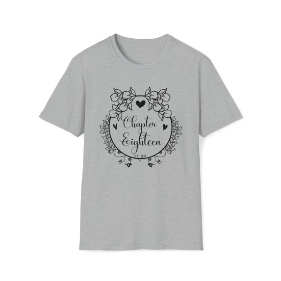 Chapter 18, Gildan Unisex Softstyle Shirt, 18th Birthday Graphic Tee, S-3XL
