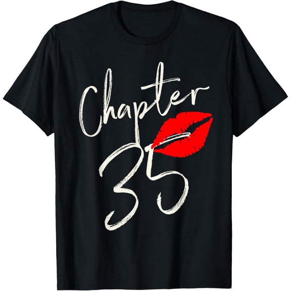 Chapter 35 EST 1987 35th Birthday Tea Gifts For Women T-Shirt