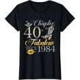 thumbnail image 1 of Chapter 40 Fabulous Since 1984 Cowgirl Birthday For Women T-Shirt mens t shirt，black，women，funny，misfits，men，journey, 1 of 4