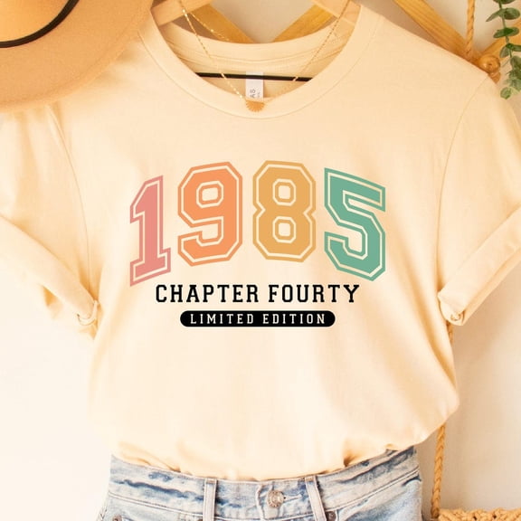 Chapter 40 Shirt Forty Years Old Shirt 40Th Birthday Gift Fortieth One More Chapter Shirt 40Th Birthday Era Shirt Unisex S-5XL Hot Trending Shirt, Vintage Birthday Gift