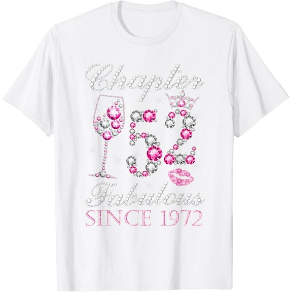 Chapter 52 Fabulous Since 1972 52nd Birthday Decorations T-Shirt100% cotton