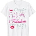 thumbnail image 1 of Chapter 53 Fabulous Since 1971 53rd Birthday Gift For Women T-Shirt, 1 of 2