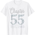thumbnail image 1 of Chapter 55 EST 1969 Happy 55Th Birthday Girl Gift For Her T-ShirtMen and women, White T-shirt, size: Extra large, 1 of 4