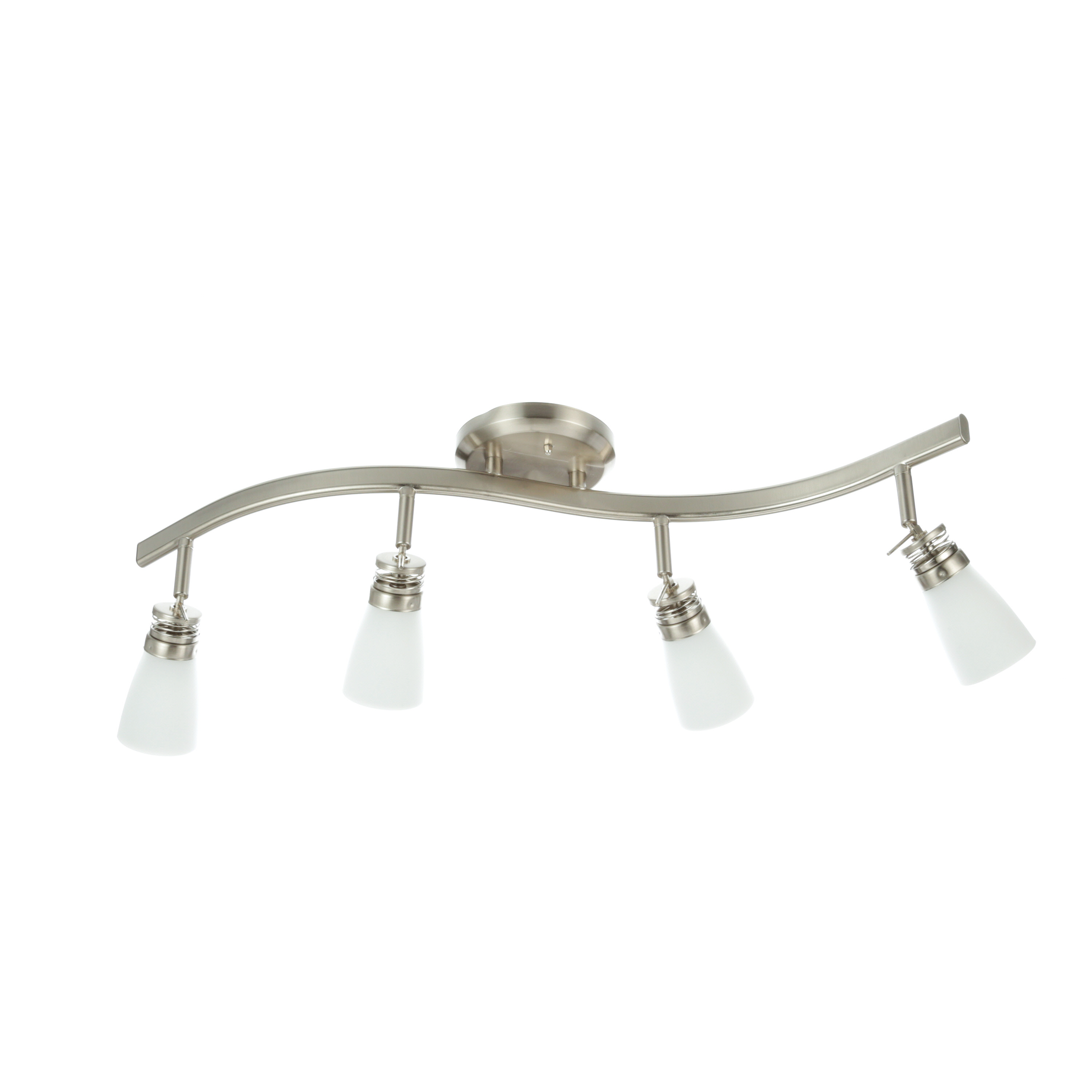Chapter Decor Track Ceiling 4 Lights, Satin Nickel Finish