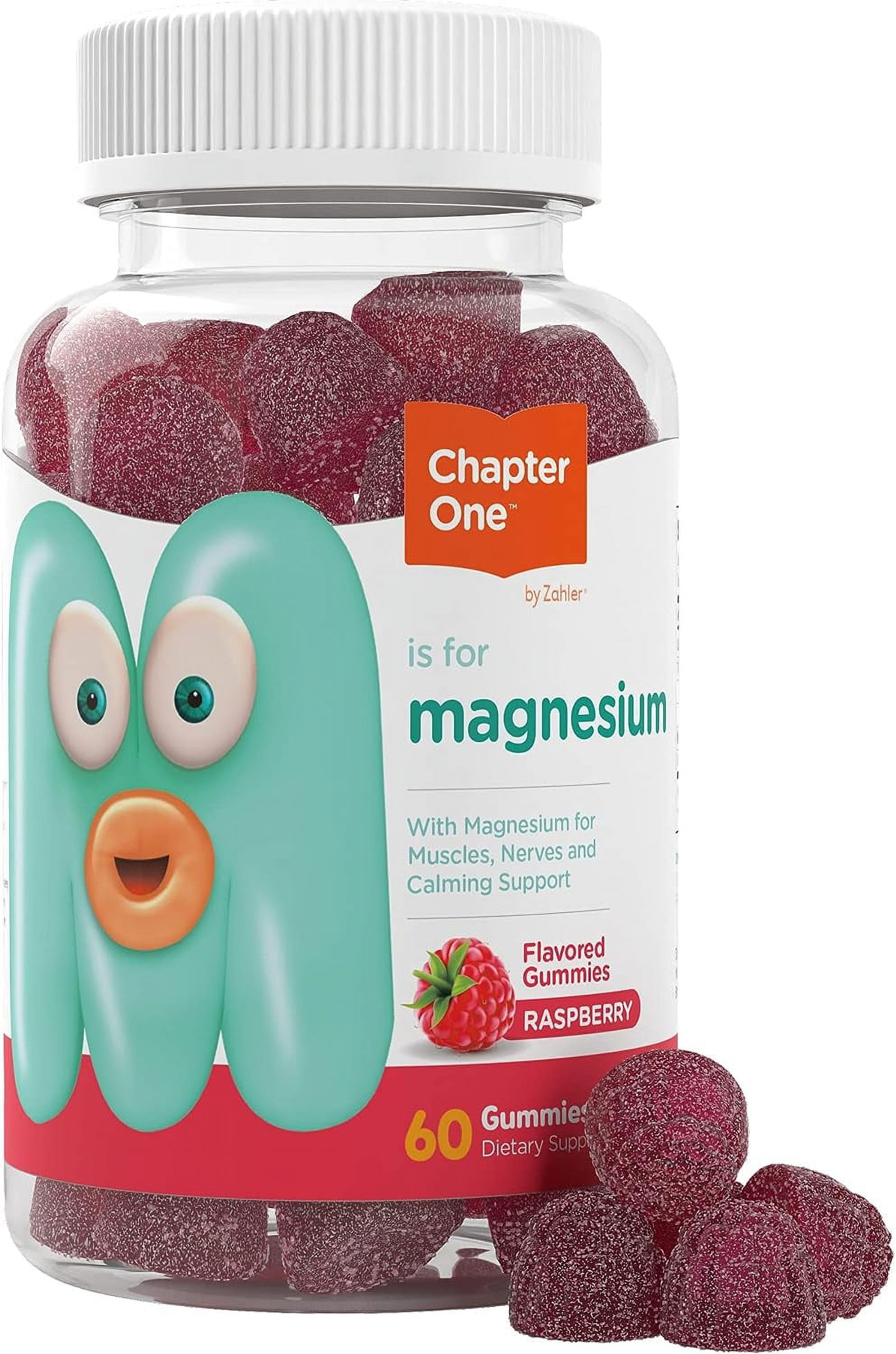 Chapter One Magnesium Gummies for Kids & Adults Kosher Calm Supplement