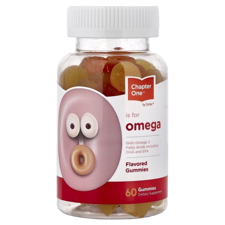 Chapter One Omega Gummies, Flavored, 60 Gummies, Omega 3 Gummies, Omega 3 Supplements, Omega Gummies Dietary Supplement