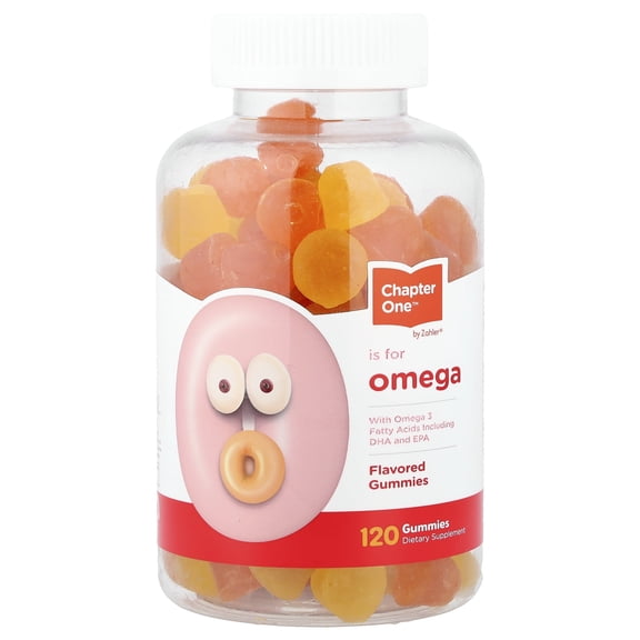 Chapter One Omega Gummies with Omega 3 Fatty Acids, 120 Gummies, Omega 3 Gummies, Omega 3 Supplements, Omega Gummies Dietary Supplement