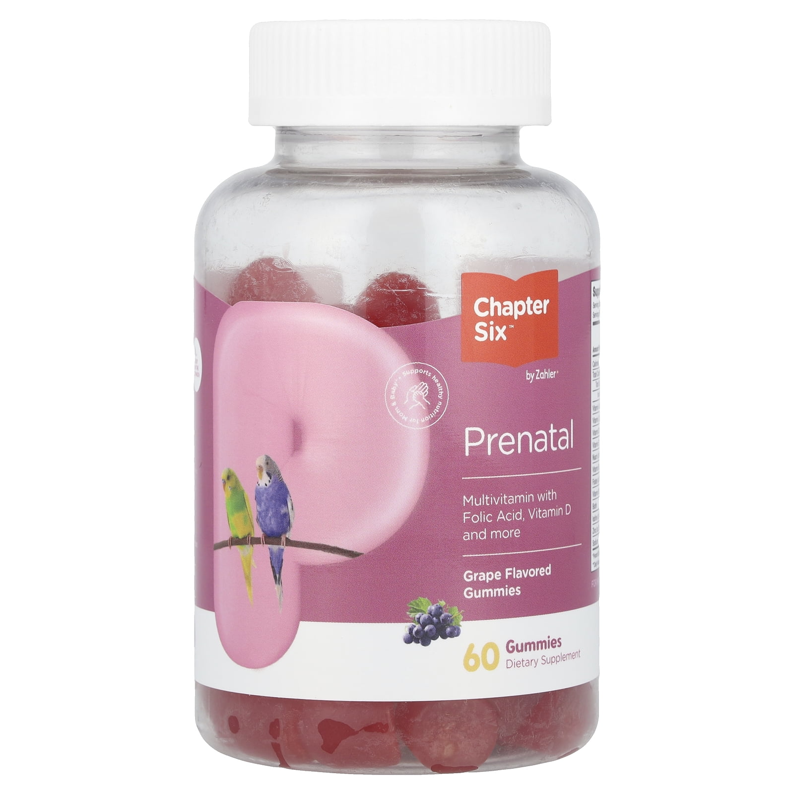 Chapter Six Prenatal Gummies, Grape, 60 Gummies
