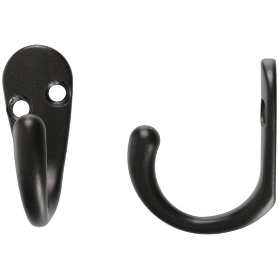 Chapter bronze finish coat hooks 2 ct carded pack, 4 pack