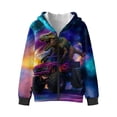 thumbnail image 1 of Chaqlin Dinosaur Car Galaxy Fuzzy Hooded Sweatshirt for Boys and Girls - Lightweight Comfy Casual Pullover with Pockets for Fall and Winter Outdoor Wear, 1 of 7