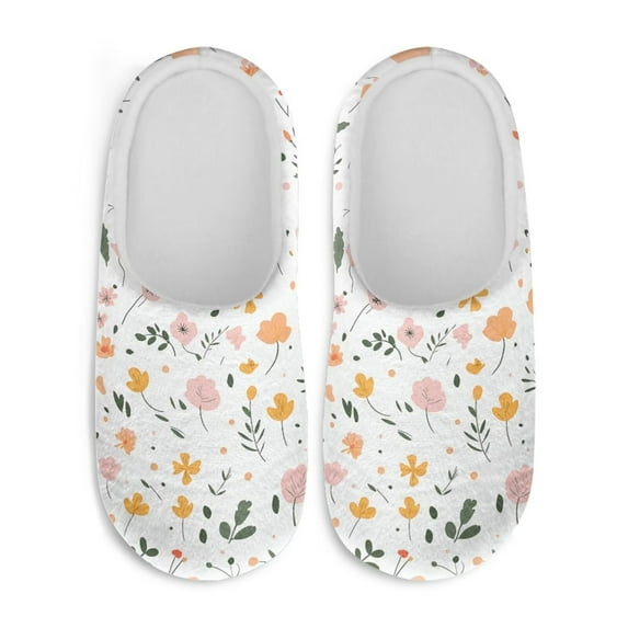 Chaqlin Flowers Guest Slippers Anti-slip Non-slip Slip On Comfortable Washable Indoor Home Hotel Women Slippers