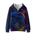 thumbnail image 1 of Chaqlin Fuzzy Sweatshirt for Boys and Girls - Loose Comfy Casual Hooded Jacket for Gym and School Athletic Wear, 1 of 7