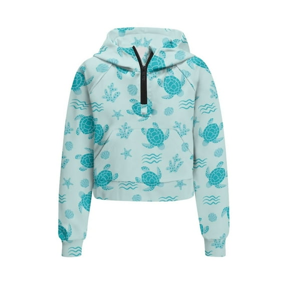 Chaqlin Kids Blouse Shirt with Pocket Oversize Plus Size Girls Hoodies for School for Gym Size 5-6