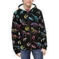 thumbnail image 1 of Chaqlin Skeleton Dinosaur Teens Lightweight Hooded Jacket Long Sleeve Comfy with Pockets Casual Loose Sweatshirt Girls Size 14-16, 1 of 7