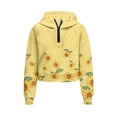 thumbnail image 1 of Chaqlin Sunflower Print Kids Blouse Shirt with Pocket Oversize Plus Size Girls Hoodies for School for Gym Size 5-6, 1 of 7