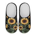 thumbnail image 1 of Chaqlin Sunflowers Moon Women Slippers Soft Plush Fuzzy Comfy Non Slip Indoor Outdoor House Shoes Warm Cozy Memory Foam Sole Lightweight Anti Skid, 1 of 7