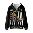 thumbnail image 1 of Chaqlin Us Flag Excavator Zip Up Jacket for Girls and Teens -girls Fluffy Hoodies Soft Fluffy Hoodie for Daily Use and Outdoor Fluffy Sweatshirts for girls, 1 of 7